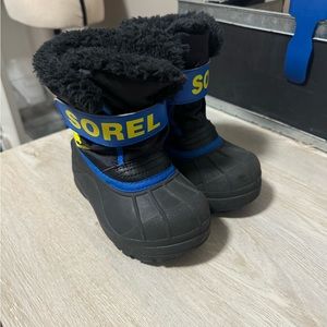 Sorel Kids Boots Black and Blue
